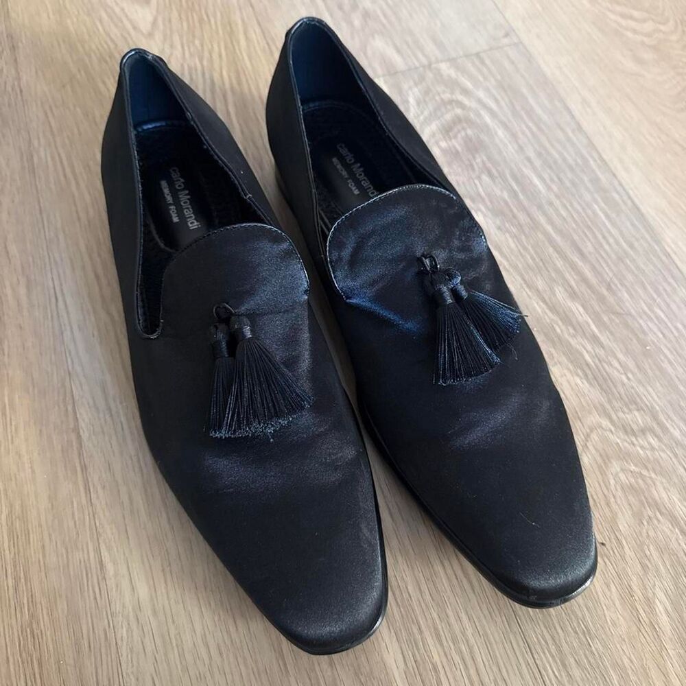 Carlo Morandi Men's Black Loafers